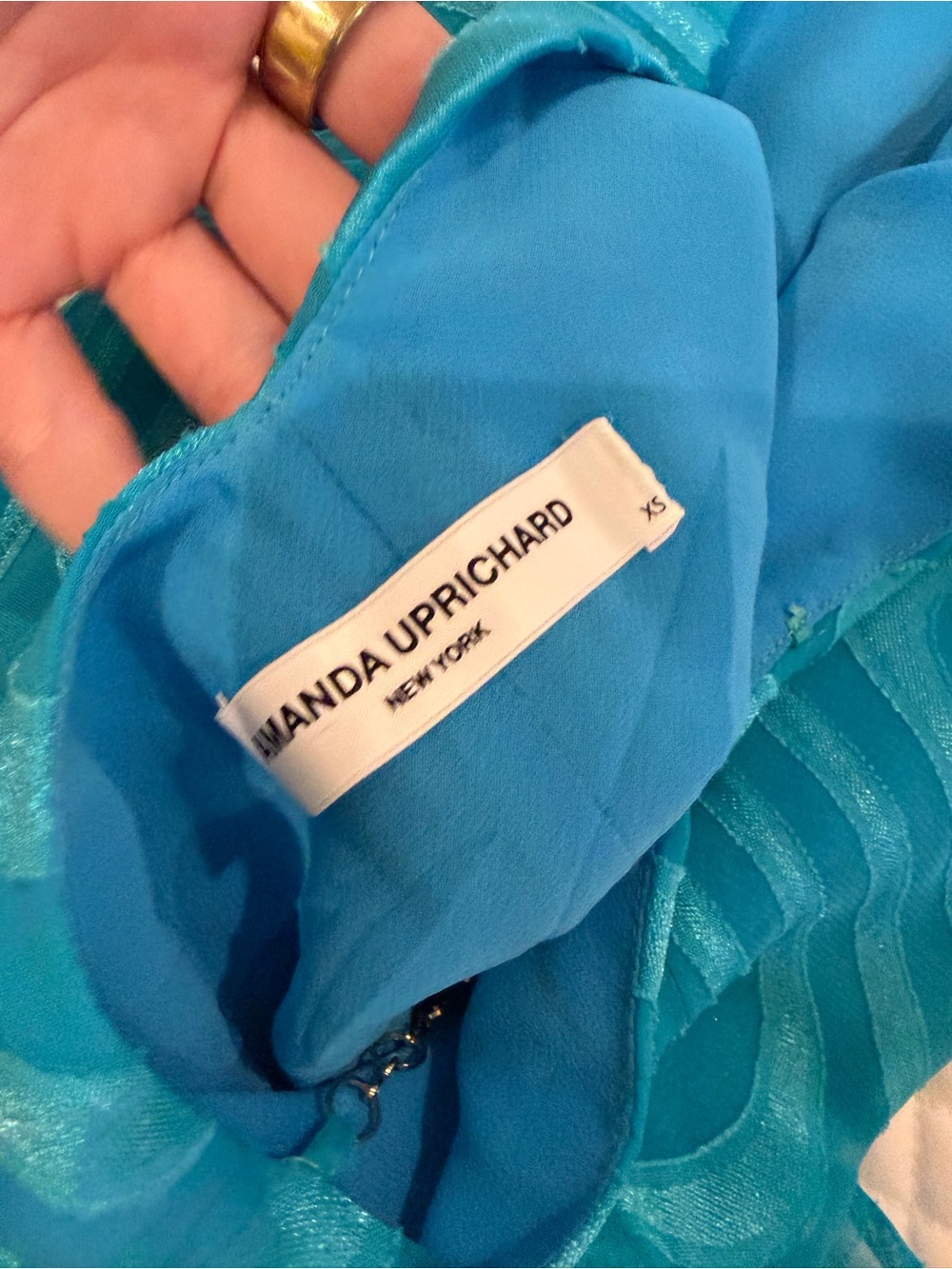 Amanda Uprichard Teal Dress - Bright Turquoise